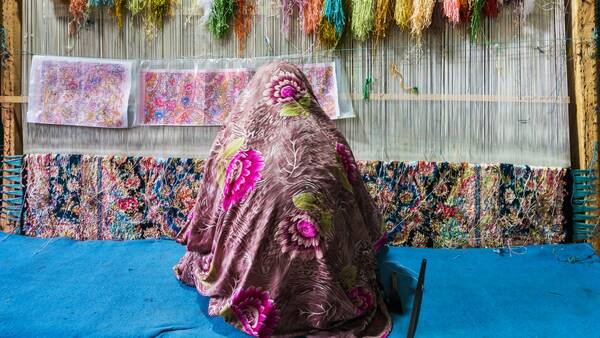 Alfombra de Tabriz(Ciudad mundial de alfombras tejido a mano)